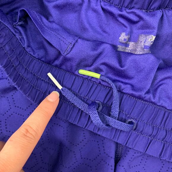 Under Armour Running Short Women XS Purple HeatGear Semi Fitted Lined Activewear - Picture 5 of 16